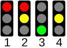 Flow of traffic lights
