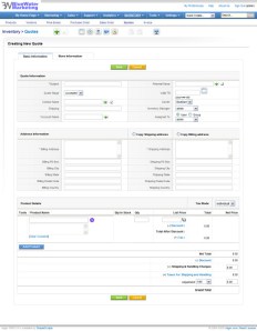 Generate a quote with CRM Software 