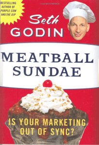 old vs new marketing: Meatball Sundae