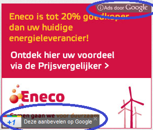 +1 an advert - Google Plus meets Google Advertising