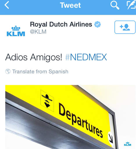KLM worldcup tweet